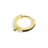 Mono Orecchino Donna Marlù 2OR0055G-N in Acciaio Pvd Oro e Cristalli Neri