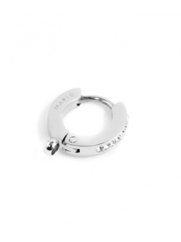 Mono Orecchino Donna Marlù 2OR0054-W in Acciaio Argento con Zirconi