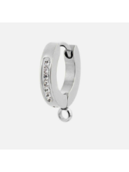 Mono Orecchino Donna Marlù 2OR0054-W in Acciaio Argento con Zirconi