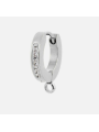 Mono Orecchino Donna Marlù 2OR0054-W in Acciaio Argento con Zirconi