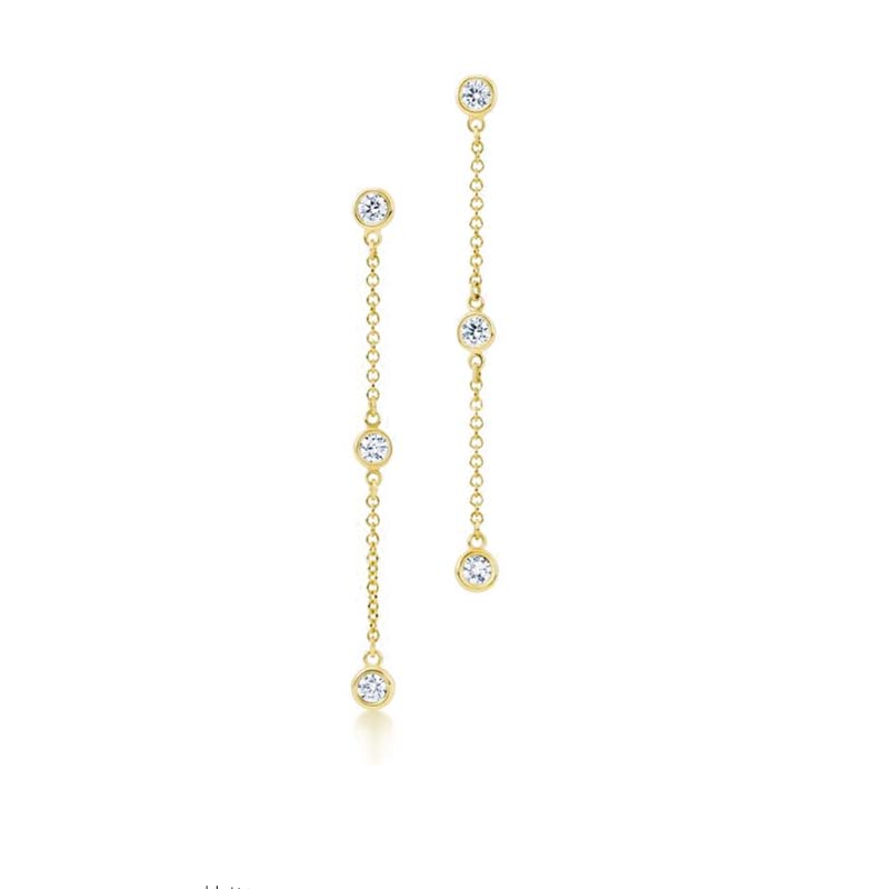 Orecchini Donna Liujo LJ2468 in Acciaio 316l Pvd Giallo Pendenti con Cristalli Orecchini Donna Liujo LJ2468 in Acciaio 316l Pvd Giallo Pendenti con Cristalli