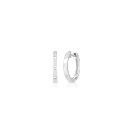 Orecchini Donna a Cerchio Liujo LJ2461 in Acciaio 316l Silver con Zirconi