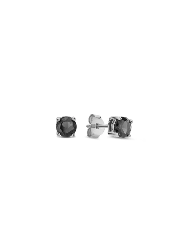 Orecchini Punto Luce Donna LiuJo Essential LJ2562 in Acciaio Silver Zircone Nero