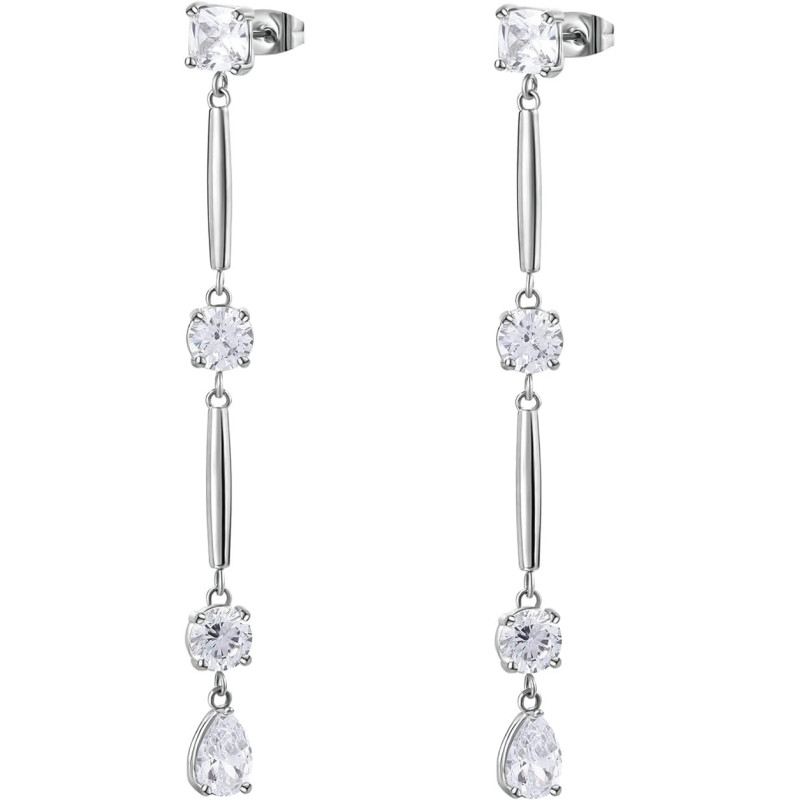 Orecchini Donna Brosway Affinity Bff187 in Acciaio Silver e Cristalli Orecchini Donna Brosway Affinity Bff187 in Acciaio Silver e Cristalli