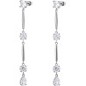 Orecchini Donna Brosway Affinity Bff187 in Acciaio Silver e Cristalli