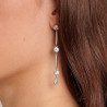 Orecchini Donna Brosway Affinity Bff187 in Acciaio Silver e Cristalli