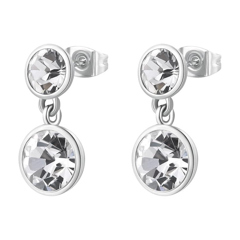 Orecchini Donna Brosway Symphonia BYM172 in Acciaio Silver e Cristalli Orecchini Donna Brosway Symphonia BYM172 in Acciaio Silver e Cristalli