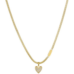 Liu Jo LJ1853 Steel Chain Necklace Gold Color with Heart