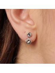 Orecchini Donna Brosway Symphonia BYM172 in Acciaio Silver e Cristalli