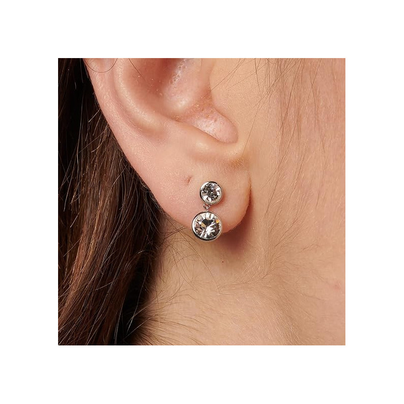 Orecchini Donna Brosway Symphonia BYM172 in Acciaio Silver e Cristalli