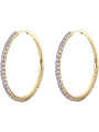 Orecchini Donna Brosway Desideri BEIE026 in Acciaio Pvd Oro Giallo e Cristalli Viola