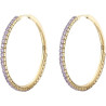 Orecchini Donna Brosway Desideri BEIE026 in Acciaio Pvd Oro Giallo e Cristalli Viola