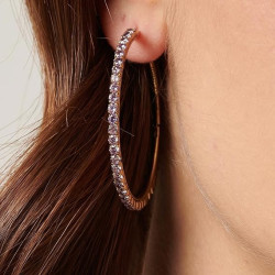 copy of Orecchini Donna Brosway Desideri BEIE025 in Acciaio Silver e Cristalli Viola