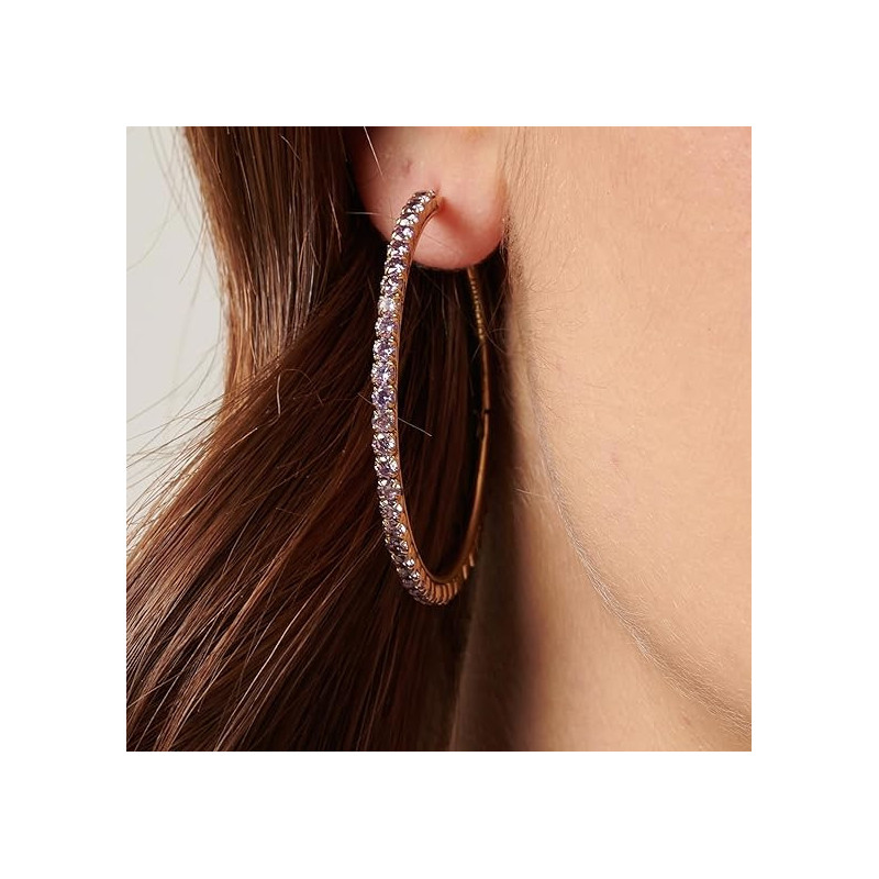 copy of Orecchini Donna Brosway Desideri BEIE025 in Acciaio Silver e Cristalli Viola