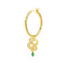 Mono Orecchino Donna Marlù Cerchio 33OR0028G-V in Acciaio Oro e Serpente