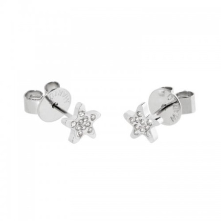 Orecchini Donna Marlù 18OR039 in Acciaio Silver Stella Marina