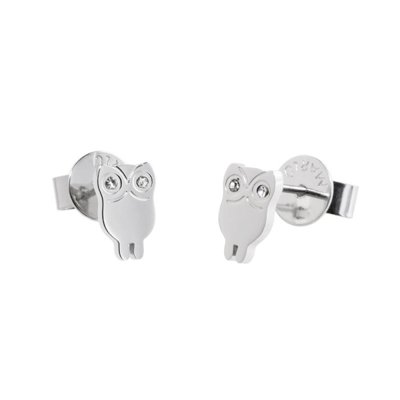 Orecchini Donna Marlù Lobo 18OR046 in Acciaio Silver Gufo Orecchini Donna Marlù Lobo 18OR046 in Acciaio Silver Gufo