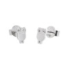 Orecchini Donna Marlù Lobo 18OR046 in Acciaio Silver Gufo