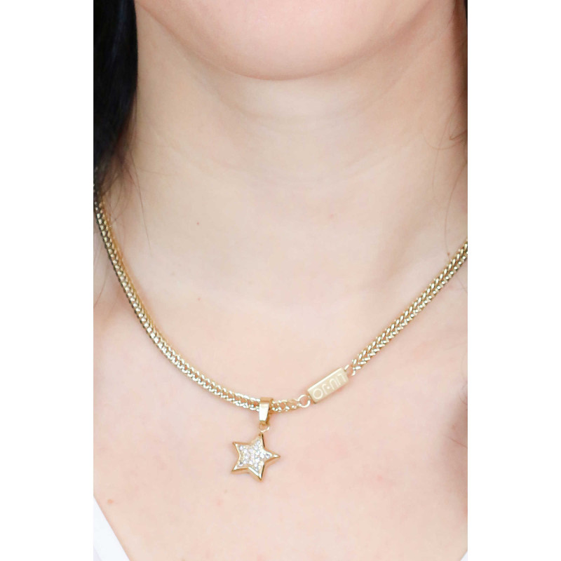Liu Jo LJ1857 Steel Chain Necklace Gold Color with Star
