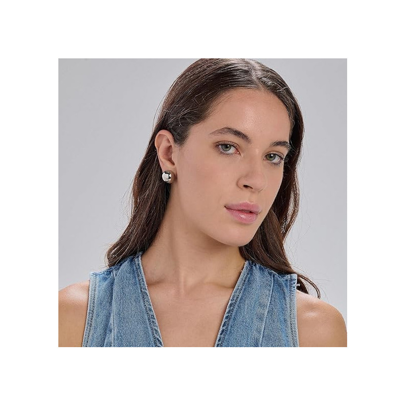 Brosway Orecchini A Lobo Donna In Acciaio Silver Perfect BPC32