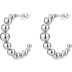 Brosway Orecchini A Cerchio Donna In Acciaio Silver Perfect BPC28