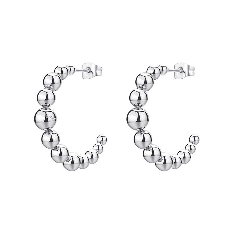 Brosway Orecchini A Cerchio Donna In Acciaio Silver Perfect BPC28 Brosway Orecchini A Cerchio Donna In Acciaio Silver Perfect BPC28