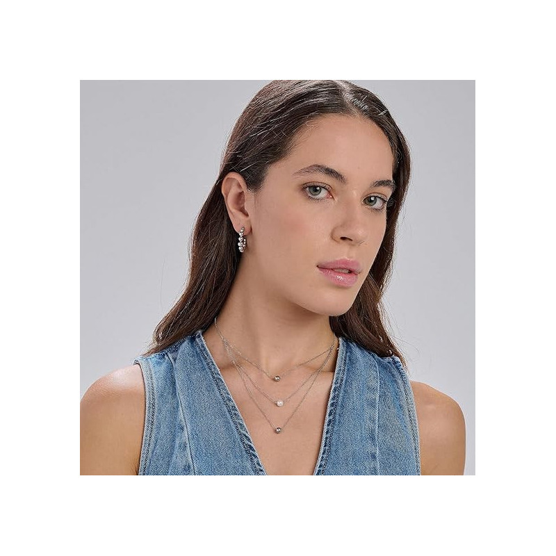 Brosway Orecchini A Cerchio Donna In Acciaio Silver Perfect BPC28