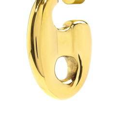 Orecchino semicerchio Marlù Vision donna acciaio dorato con maglia marine 33OR0054G