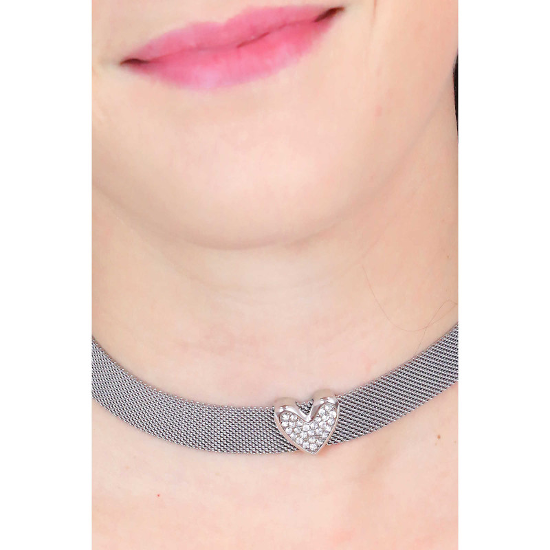 Liu Jo Women's Necklace LJ1857 Steel Crewneck Silver Color with