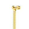 Orecchino pendente Marlù Vision donna acciaio dorato sfera e catena snake 33OR0055G