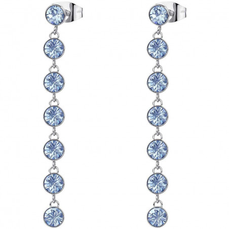 Women's Brosway Earrings BYM146 Symphonia Steel 316L with Blue Crystal