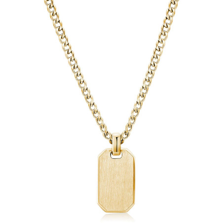 Collana Uomo Brosway INK BIK02 in Acciaio 316L e Pvd Oro con Pendente