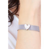 Bracciale Donna LIU JO LJ1866 Colore Argento con Cuore Centrale