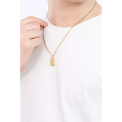 Collana Uomo Brosway INK BIK02 in Acciaio 316L e Pvd Oro con Pendente