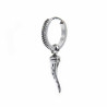 Mono Orecchino unisex Marlù 33OR0044-N a cerchio con corno pendente