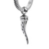 Mono Orecchino unisex Marlù 33OR0044-N a cerchio con corno pendente