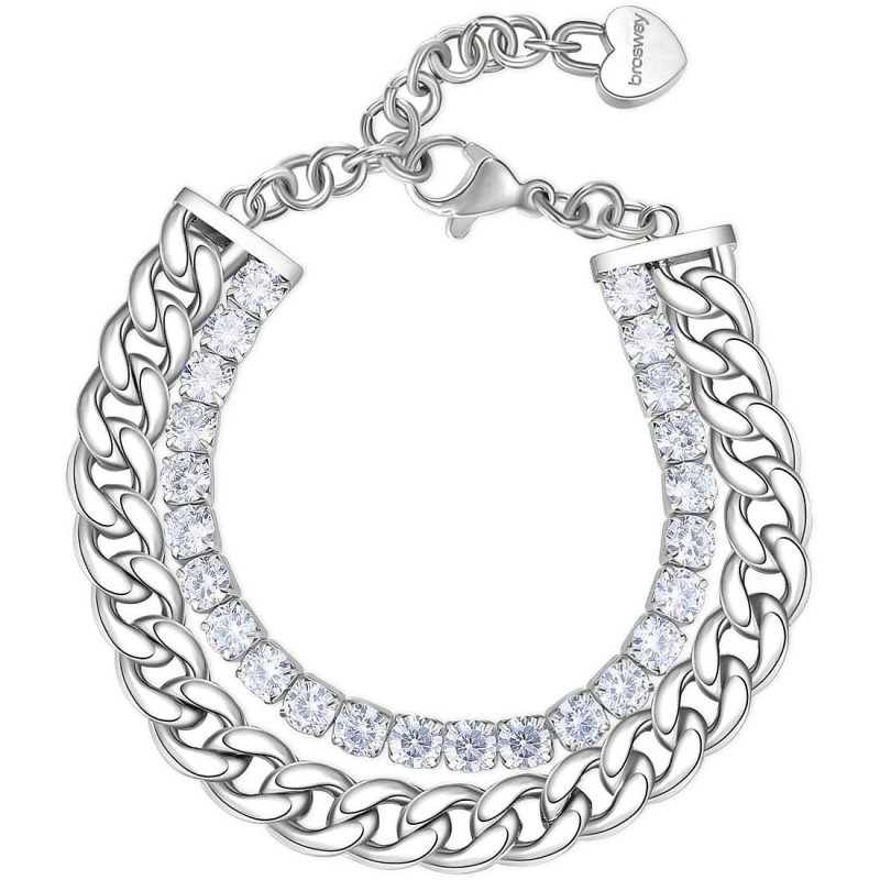 Bracciale Da Donna Tennis Brosway BEI071 Colore Acciaio Zirconi Bracciale Da Donna Tennis Brosway BEI071 Colore Acciaio Zirconi