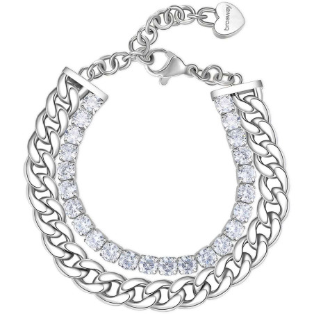 Bracciale Da Donna Tennis Brosway BEI071 Colore Acciaio Zirconi