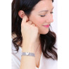 Bracciale Donna LIU JO LJ1866 Colore Argento con Cuore Centrale