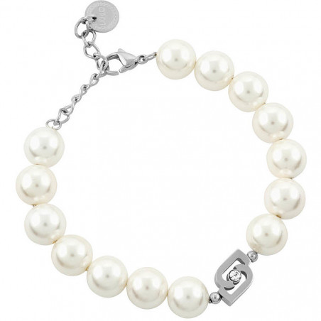Bracciale Donna LIU JO Icona LJ1665 Colore Argento con Perle Bianche