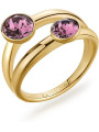 Anello Donna Brosway Affinity BFF175A in Acciaio Pvd Oro Cristalli Viola