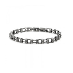 Bracciale Uomo Marlù Man Trandy 4BR1785BR Catena in Acciaio Colore Brunito