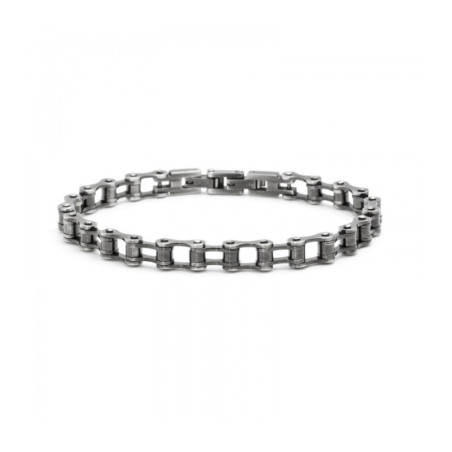 Bracciale Uomo Marlù Man Trandy 4BR1785BR Catena in Acciaio Colore Brunito