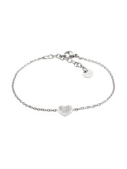 Bracciale Donna Marlù Good Vibes 18BR050 in Acciaio Inox con Cuore