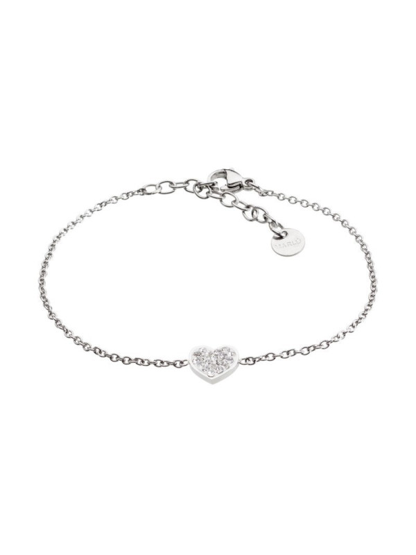 Bracciale Donna Marlù Good Vibes 18BR050 in Acciaio Inox con Cuore