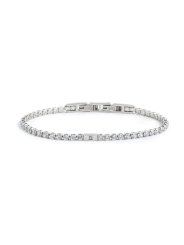 Bracciale Tennis Marlù da uomo in acciaio Silver 1BR0068-W con Zirconi