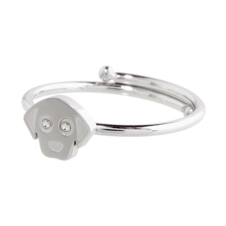 Anello Donna Marlù 18AN053-S in Acciaio Silver Cagnolino