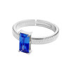 Anello Donna Marlù 31AN0003B-S Sparkless in Acciaio Silver con Zircone Blu