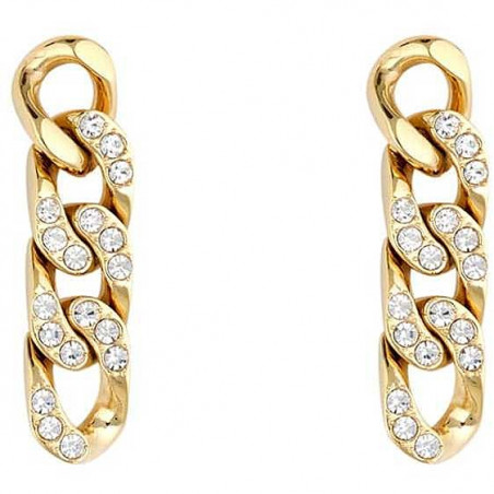 Earrings Woman LIU JO LJ1818 Chain Gold Color with White Zircons