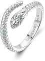 Anello Donna Brosway BHKR005D Con Simbolo Serpente Chakra in Acciaio Silver